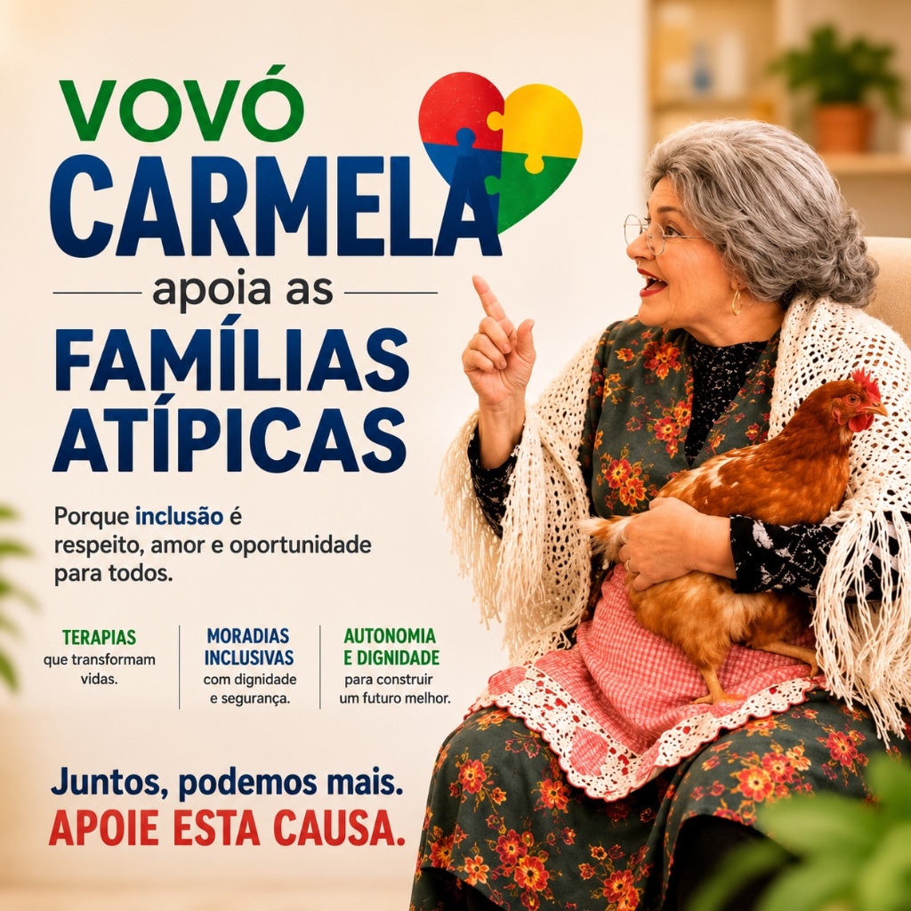 Vovó Carmela apoia as Famílias Atípicas
